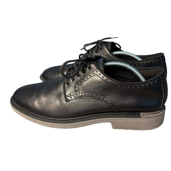 Cole Haan Oxford Shoe Size 8M Go To Grand 360 Black Leather Plain Toe - Picture 1 of 9